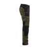 BLAKLADER 1456 High Vis Trouser Forest Night / Black (Men) in Lightweight PolyCotton Plain Weave with Kneepad Pockets – side view; Application Service, Holster Pockets false, Kneepad Pockets true