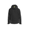 BLAKLADER 4743 Jacket Black / Hi-Vis Yellow (Men) in Waterproof 4-Way Stretch Softshell – front view; Features 3-layer softshell; Breathable; Detachable hood; Half lined, Stretch true