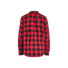BLAKLADER 3288 Long Sleeve Shirt Red / Black in Double-Brushed Cotton Twill 233 gsm – front view