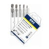 BOHRCRAFT 1104 HSS-G Twist Drill Set 4, 5, 6, 8, 10 mm (Pack of 5) – product display image; Fully Ground, Application Drilling, Cutting Teeth Split Point