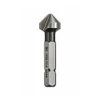 BOHRCRAFT 1705 Countersink 12.4mm 1/4" Hex Shank – front view; HSS, Application Countersinking, Features DIN 335; 90°