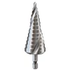 BOHRCRAFT 1760 HSS Step Drill 30mm × 2mm – front view; 4-30mm, 2 high, 1 / 4" Hex, Application Drilling