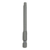 With a 75mm length, these bits provide extended reach for recessed fasteners, while the 1/4" hex shank ensures quick-change compatibility with drills, drivers, and bit holders.