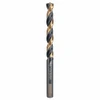 BOHRCRAFT 1201 HSS-G Twist Drill 12mm (Pack of 5) – front view; Fully Ground, TURBO, Application Drilling, Cutting Teeth Centering Tip