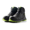 BLAKLADER 2413 SPRINTER Safety Boot Black / Lime Green in ETPU – side view; Features Water repellent and durable; Composite toe cap; Textile nail penetration protection in PS standard; Anatomically shaped soft PU insole