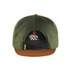 BLAKLADER 9232 Cap Rust / Forest Green in 2-Way Stretch CORDURA Cotton Twill – side view; Gender Unisex, Stretch true