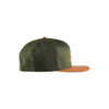 BLAKLADER 9232 Cap Rust / Forest Green in 2-Way Stretch CORDURA Cotton Twill – alternate side view; Gender Unisex, Stretch true