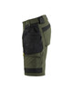 BLAKLADER Shorts | 1702 Forest Night Green Craftsman Shorts with Holster Pockets in 4-Way Stretch BLAKLADER Shorts | 1702 Forest Night Green Craftsman Shorts with Holster Pockets in 4-Way Stretch