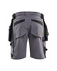 BLAKLADER Shorts | 1702 Mid Grey Craftsman Shorts with Holster Pockets in 4-Way Stretch