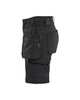 BLAKLADER Shorts | 7124 Black Womens Craftsman Shorts with Holster Pockets in 4-Way Stretch BLAKLADER Shorts | 7124 Black Womens Craftsman Shorts with Holster Pockets in 4-Way Stretch
