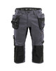 BLAKLADER Shorts | 1754 Mid Grey Pirate Shorts with Kneepad Pockets Holster Pockets in 2-Way Stretch BLAKLADER Shorts | 1754 Mid Grey Pirate Shorts with Kneepad Pockets Holster Pockets in 2-Way Stretch