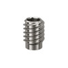 RAMPA SK330 Threaded Insert 12mm M6 18mm Stainless Steel – front view; 1.4571 / 1.4404, Hex 6 mm, 10 bore, Application Wood fastening and furniture assembly