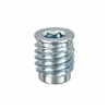 RAMPA SKD330 Threaded Insert 16mm M8 23mm Steel Silver Zinc – front view; Hex 8 mm, 12 bore, Application Wood fastening and furniture assembly, Mounting Type Screw-in