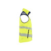 BLAKLADER 3091 High Vis Waistcoat Hi-Vis Yellow / Navy Blue (Men) in Waterproof 4-Way Stretch Softshell (3-layer softshell; 2-way stretch; Breathable; Wind- and waterproof material) – alternate side view; Stretch true