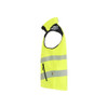 BLAKLADER 3091 High Vis Waistcoat Hi-Vis Yellow / Black (Men) in Waterproof 4-Way Stretch Softshell (3-layer softshell; 2-way stretch; Breathable; Wind- and waterproof material) – side view; Stretch true