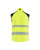 BLAKLADER Vest | 3091 High Vis Yellow / Black Softshell Vest with Reflective Tape