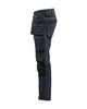 BLAKLADER Trousers | 1980 Navy Blue ToolRig Trousers with Kneepad Pockets in Denim with Stretch