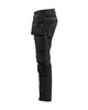 BLAKLADER Trousers | 1980 Black ToolRig Trousers with Kneepad Pockets in Denim with Stretch