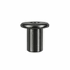 RAMPA RFL Cap Nut 9mm M6 12mm Steel Black Zinc – side view; 9 diameter, Hex 5 mm, Head Type Flat Head, Application Furniture joints and visible connections