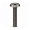 RAMPA KF Bolt Flat Head M6 16mm Hex 4 mm Stainless Steel – front view; 6 diameter, 1.4301, Application Furniture and joinery fastening, Mounting Type Screw-in