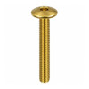 RAMPA KT 6mm Bolt Mushroom Head M6 16mm Hex 4 mm – front view; Brass, 6 diameter, Application Furniture and joinery fastening, Mounting Type Screw-in