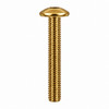RAMPA KT 6mm Bolt Mushroom Head M6 16mm Hex 4 mm – side view; Brass, 6 diameter, Application Furniture and joinery fastening, Mounting Type Screw-in