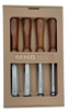 The MHG Messerschmidt 4-piece firmer chisel set provides a practical selection of sizes for professional woodworking, carpentry and joinery