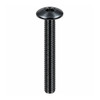 RAMPA KS Bolt Countersunk Head M6 30mm Hex Socket Steel Black Zinc – front view; 6 diameter, Application Furniture and joinery fastening, Mounting Type Screw-in, Suitable Materials wood;furniture panels;metal hardware