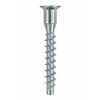 RAMPA KOK Corner Connector Screw Screw-in 6.3mm 50mm Steel Silver Zinc – side view; Hex 4 mm, 5 bore, Application Furniture and joinery fastening, Suitable Materials wood;furniture panels;metal hardware