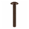 RAMPA KT 6mm Bolt Mushroom Head M6 65mm Hex 4 mm Brown Coated – side view; Steel, 6 diameter, Application Furniture and joinery fastening, Mounting Type Screw-in