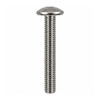 RAMPA KT 6mm Bolt Mushroom Head M6 30mm Hex 4 mm – side view; Stainless Steel, 6 diameter, 1.4301, Application Furniture and joinery fastening