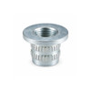 RAMPA TS Knock-in Insert 10.6mm M8 12mm Steel Silver Zinc – front view; Application Furniture and timber assembly, Suitable Materials wood;timber products