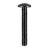 RAMPA KS Bolt Countersunk Head M6 35mm Hex Socket Steel Black Zinc – side view; 6 diameter, Application Furniture and joinery fastening, Mounting Type Screw-in, Suitable Materials wood;furniture panels;metal hardware