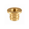 RAMPA TS Knock-in Insert 5.6mm M3 8mm Brass – front view; 8 high, 5 bore, Application Furniture and timber assembly, Suitable Materials wood;timber products