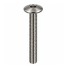 RAMPA KT 8mm Bolt Mushroom Head M8 40mm Hex 5 mm – front view; Stainless Steel, 8 diameter, 1.4301, Application Furniture and joinery fastening