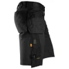 SNICKERS Cotton with Stretch Black Shorts for Electricians that have Holster Pockets  available in Australia and New Zealand
