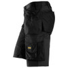 Suitable work Shorts available in Australia and New Zealand SNICKERS Cotton with Stretch Black Shorts for Electricians