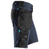 Suitable work Shorts available in Australia and New Zealand SNICKERS 4-Way Stretch Black Shorts for Carpenters