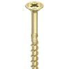 Alternate product image of HECO 4 x 70 Countersunk Head Partial Thread Yellow Zinc Steel PZD-2.