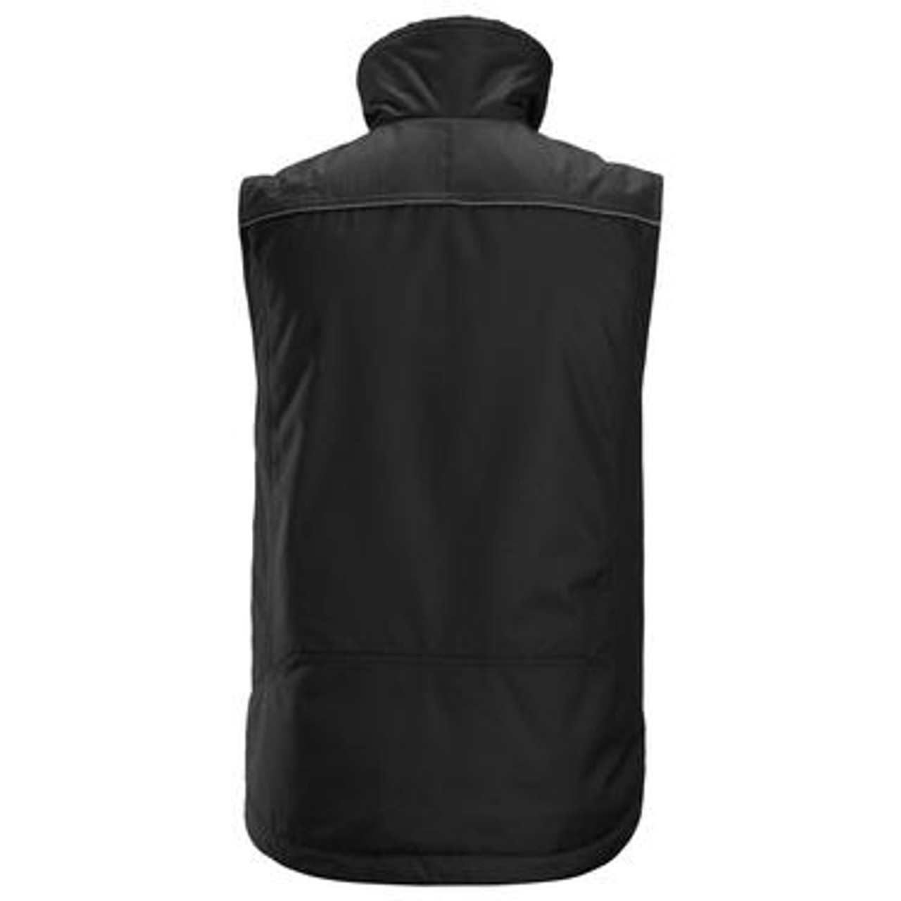 SNICKERS Pile Lining Black  Vest  for Carpenters that have Full Zip  available in Australia and New Zealand