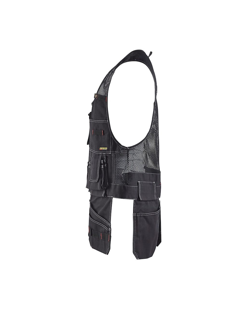 BLAKLADER Durable Poly/Cotton Blend Black Tool Vest for Carpenters that have Holster Pockets  available in Australia and New Zealand