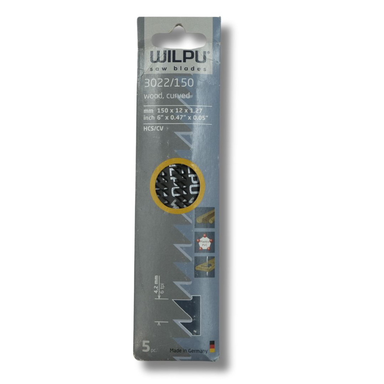 WILPU 3022 Reciprocating Saw Blade produced as a 150mm Precision Reciprocating Saw Blade for Solid Timber