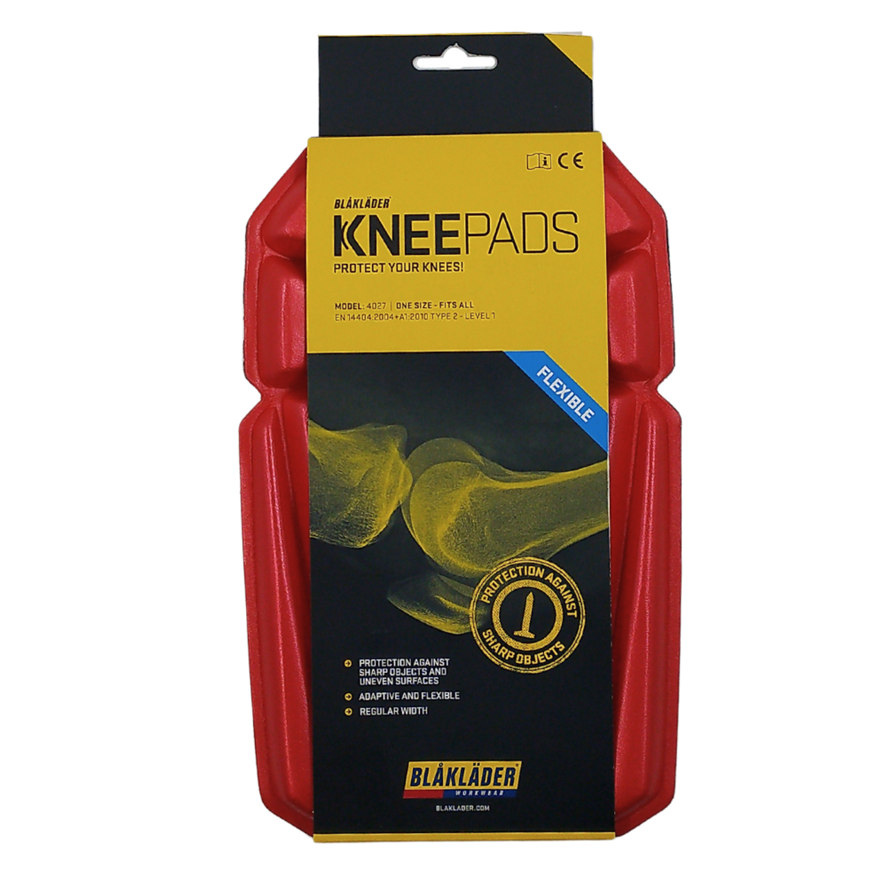 4027 Flexible Kneepads specially developed for professionals who often work kneeling down. Sturdy front for protection from sharp objects, soft inside for maximum comfort.