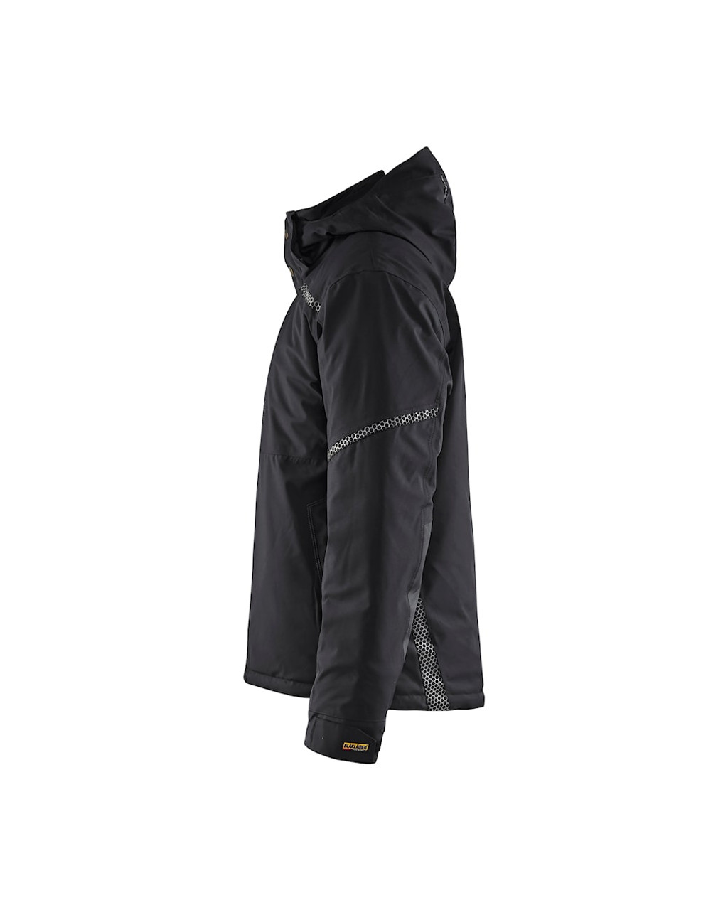BLAKLADER Polyester Waterproof Black  Jacket  for Electricians that have Full Zip  available in Australia and New Zealand