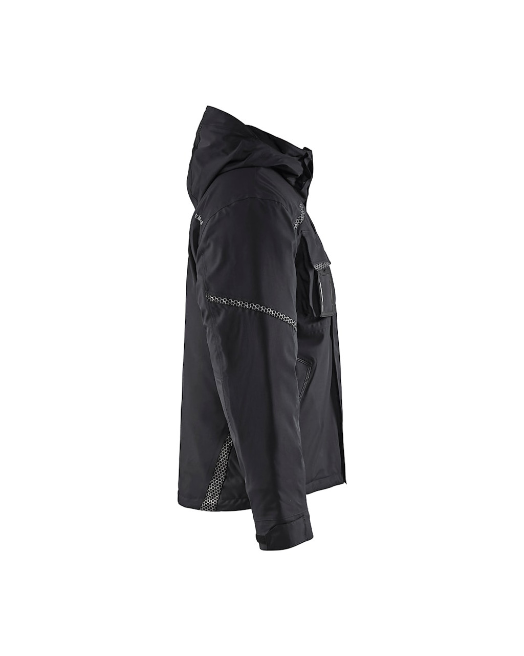 Buy online in Australia and New Zealand a Mens Black Jacket  for Electricians that are comfortable and durable.