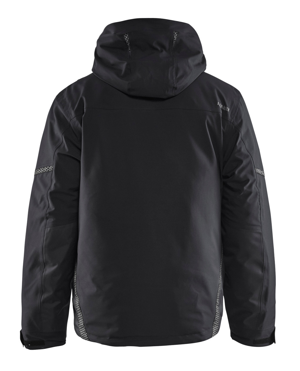 BLAKLADER Polyester Waterproof Black  Jacket  for Electricians that have Full Zip  available in Australia and New Zealand