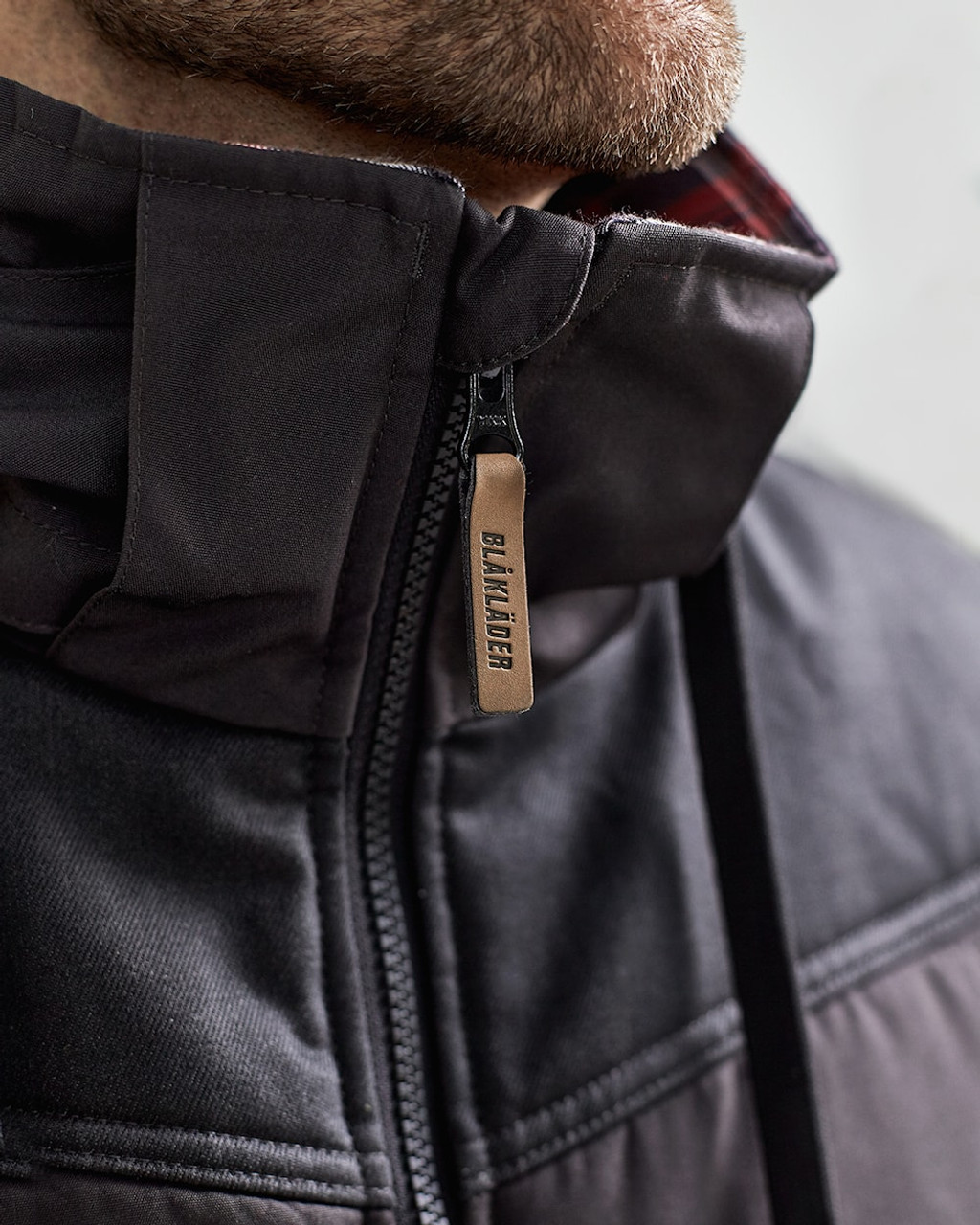 BLAKLADER Vest | 3899 Vest with Flannel Lining for both Work and Casual, Electricians and Dark Grey in Sydney