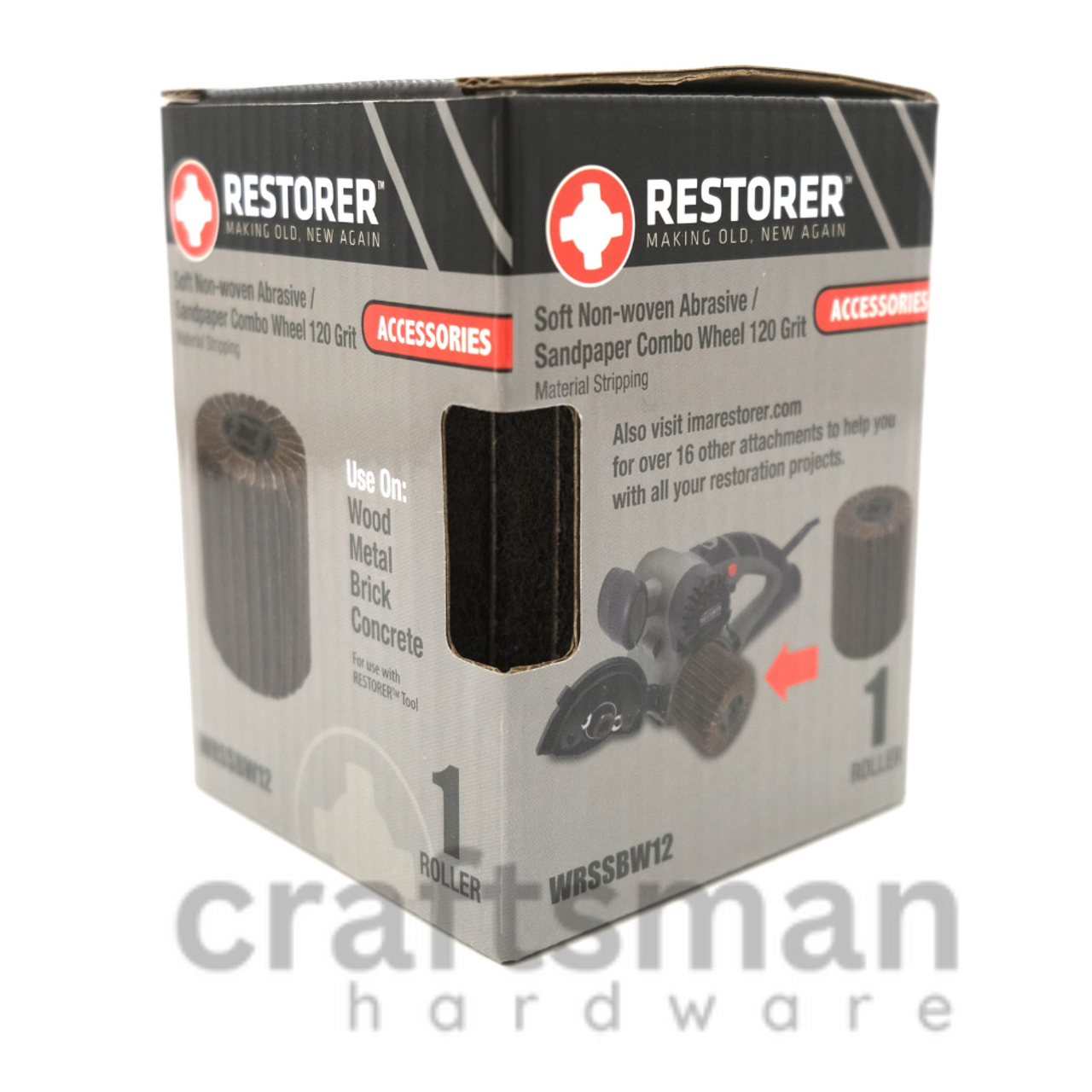 RESTORER TOOL Attachments | Soft Abrasive Attachments P120 for Stripping & Polishing