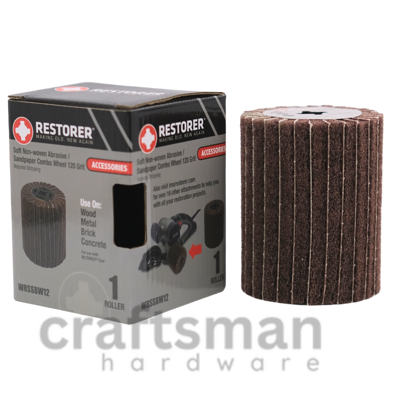 RESTORER TOOL Attachments | Soft Abrasive Attachments P120 for Stripping & Polishing