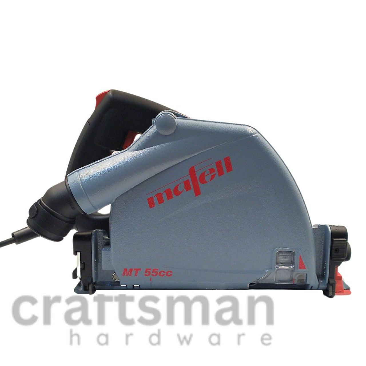 Discover the MAFELL MT 55 cc corded plunge track circular saw, offering precision cutting with a scoring function and variable speed.